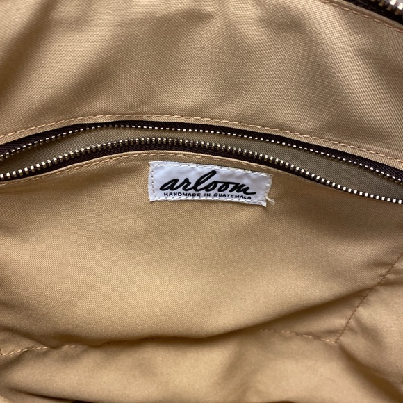 Guatemala multicolored carry-on suede – hand woven – tapestry bag - Picture 5 of 6